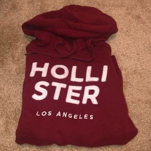 Red Hollister hoodie SIZE S